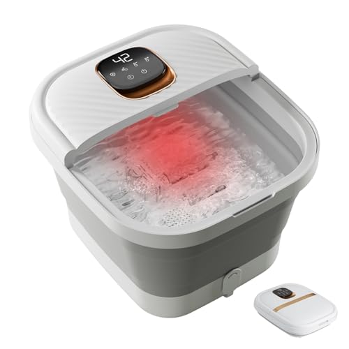 Baignoire spa pliable contre les pieds fatigués avec rouleaux de massage et écran tactile