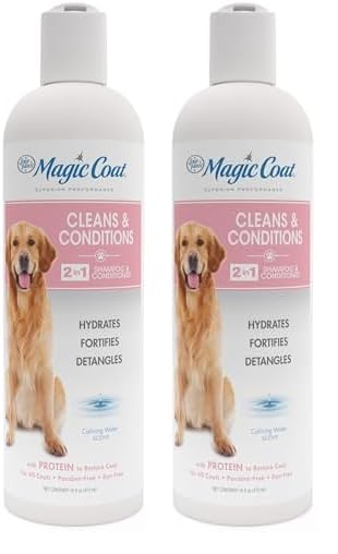 Four Paws Magic Coat Dog Shampoos for Dogs, Dog Grooming Supplies, Dog Bathing Supplies, Made in USA (Pack of 2)