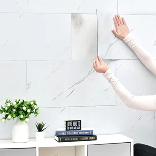 Kit 6 Placa Adesiva Parede Piso Painel Vinílico Mármore Brilho de...