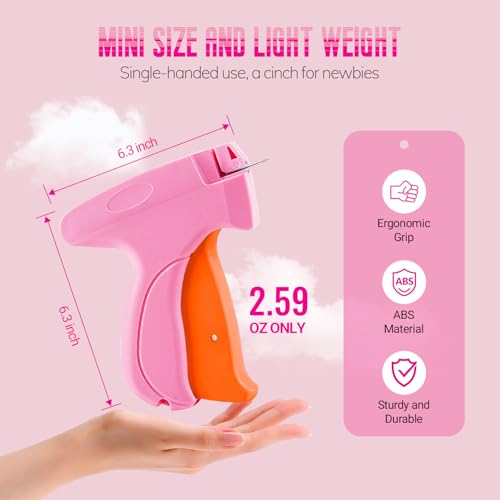 Image of Stitch Gun for Clothes - Stitchy Tagging Gun for Clothing, Handheld Stitch Gun Quick Clothing Fixer, Sewing Kit Includes 6 Needle,3000 Fasteners(1500 Black & 1500 White)
