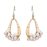 Dijes románticos Perlas Naturales de Agua Dulce Pendientes Colgantes Hechos a Mano Mujeres Regalos de Boda de Lujo Accesorios joyería