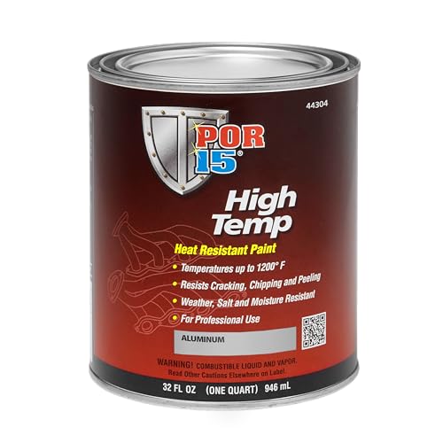 POR-15 High Temperature Paint High Heat Resistant Paint Weather and Moisture Resistant 8 Fluid Ounces Gray product thumbnail 7