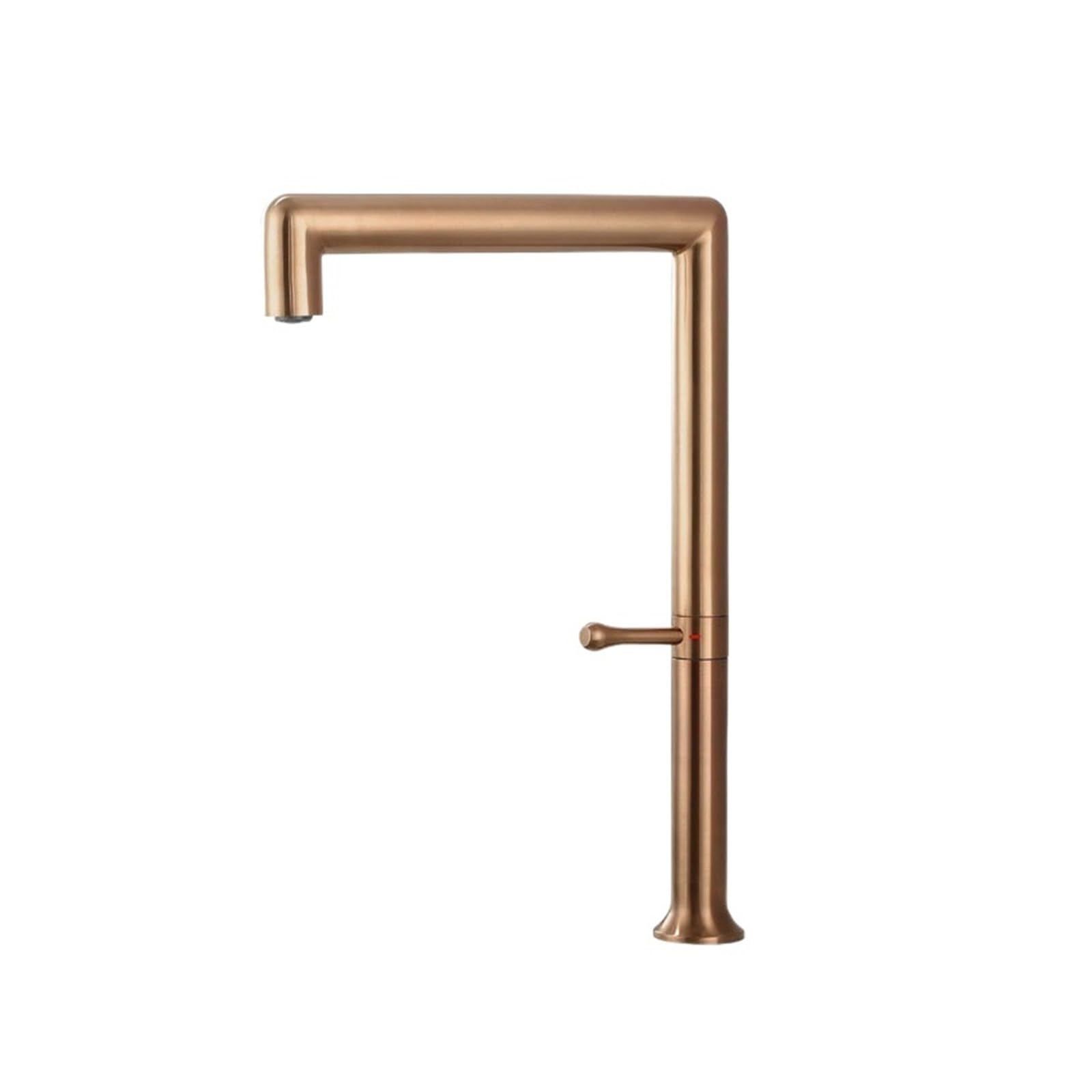 CZYWKDDPP Kitchen Tap, Brushed Gold Faucet Deck Mount Rotatable Water Mixer Stainless Steel Faucet(Rose Gold)