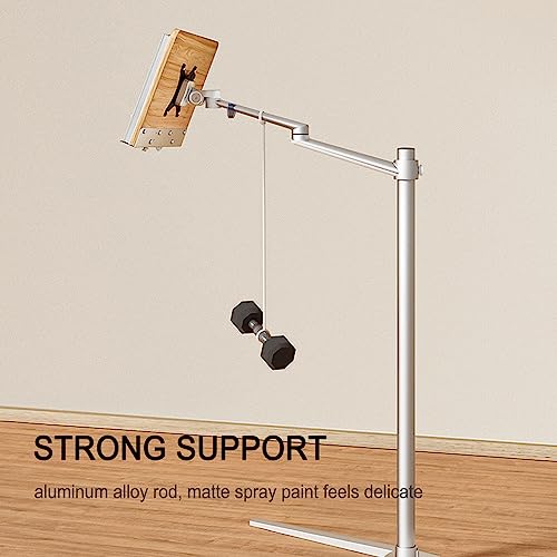 Soporte de suelo para libros y computadora portátil con ajuste de altura 6