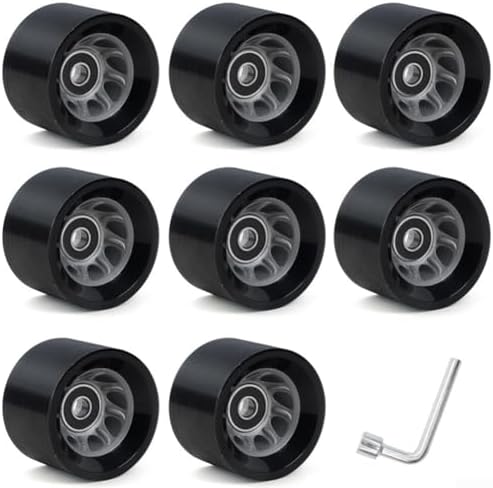 Pacote com 8 Rodas de Skate Quad Roller para Patinagem de Velocid...