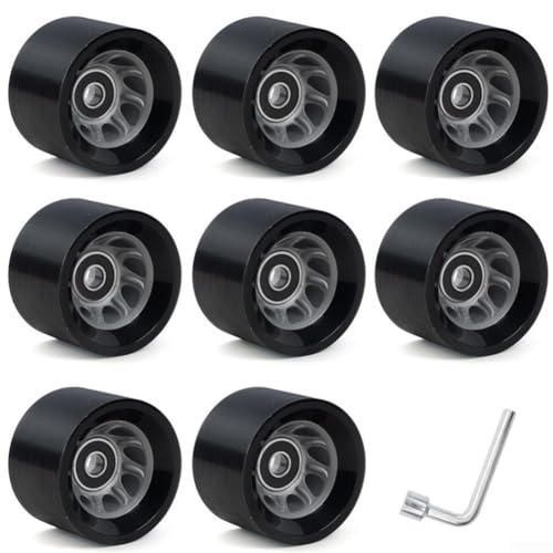 8 Pack Indoor Quad Roller Skate Wheels for Roller Derby Speed Skating,...