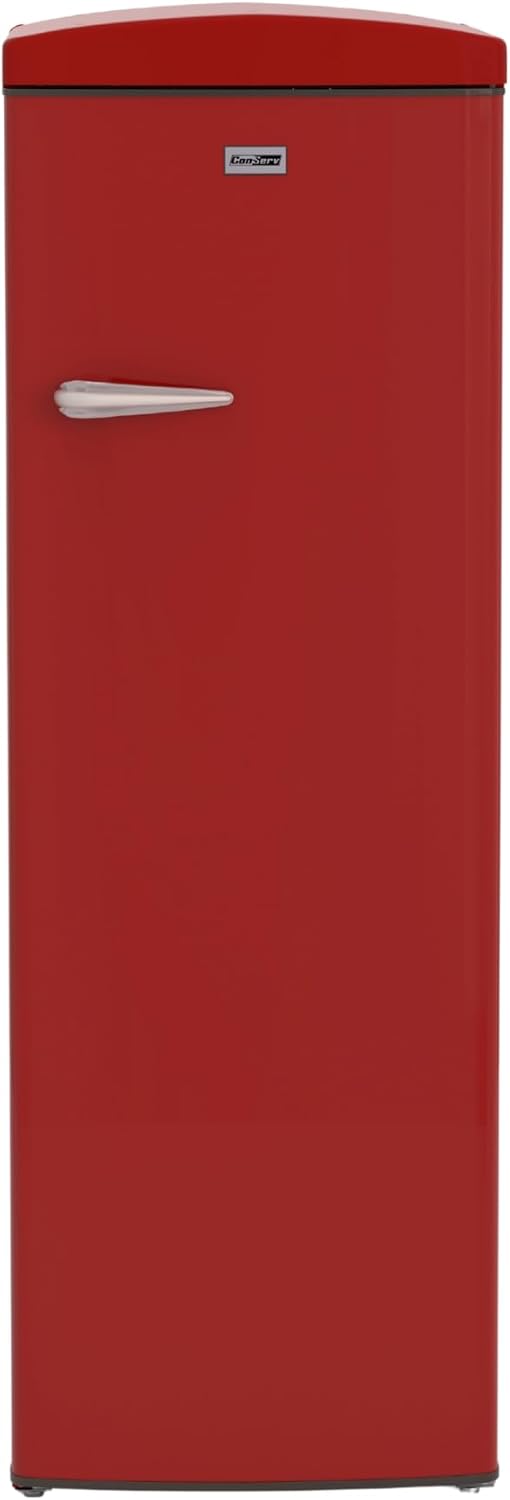 Conserv 11cf Classic Retro Refrigerator 24 in Frost Free Eco R600a 110V (Red)