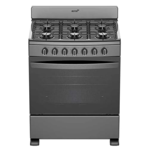 La mejor selección de Estufa de Piso que Puedes Comprar On-line. 45 Estufa al piso Acros con puerta panorámica 6 quemadores 30 pulgadas Tittanio modelo AFR-2000G