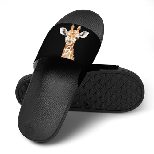 Cute Giraffe House Sandals Non-Slip Bathroom Slippers Beach Summer Shoes for Men Women4