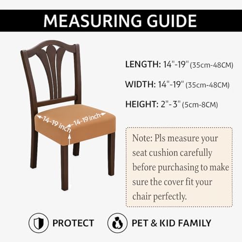 Image of Set of 4 Stretchable Dining Chair Covers, Universal Fit Washable Seat Slipcovers for Dining Room & Home Decor (Butterfly)