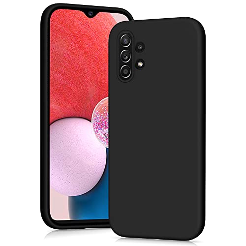YATWIN Funda de silicona para Samsung Galaxy A13 4G, suave al tacto, a prueba de golpes, a prueba de polvo, antideslizante, funda de cuerpo completo para Samsung Galaxy A13 4G, color negro