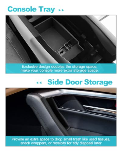 Image of CDEFG 5Pcs for 2026 Mazda CX5 Center Console Organizer for 2026 Mazda CX-5 (S /Select /Preferred /Premium /Premium Plus) Accessory Door Handle Pocket Trash Can Storage Box