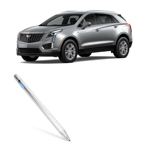 BoxWave Stylus Pen Compatible with Cadillac 2024 XT5 Display (8 in) - AccuPoint Active Stylus, Electronic Stylus with Ultra Fine Tip - Metallic Silver