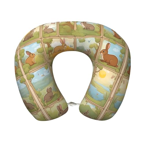 Almohada de viaje espuma viscoelástica tamaño estándar miniatura 1