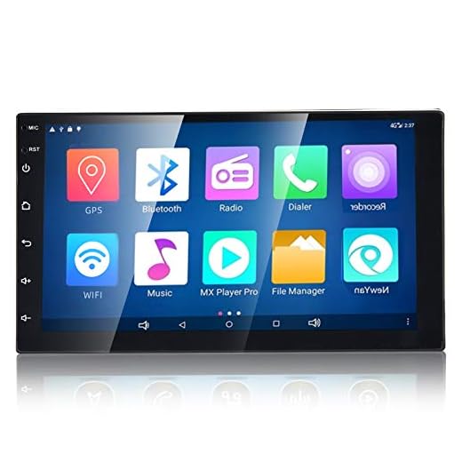 WZTO 7 Inch Double Din Android Car Stereo Multimedia Radio,GPS Navigation HD Touchscreen Receiver,Bluetooth,Audio,WiFi,iOS&Android Phone Mirror Link,Front&Backup Camera Input (1G RAM+16G ROM)