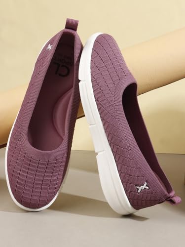 Image of Carlton London Women's Textured Knit Comfort Ballet Flats