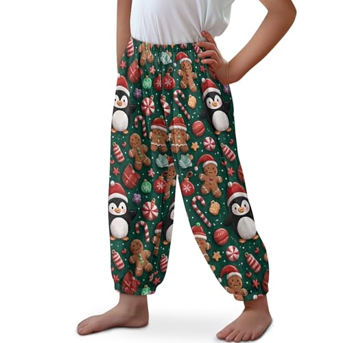 Image of Unisex Little Kids Yoga Trousers Bohemian Beach Pants Baggy Harem Activewear for Boys and Girls Age 3-10