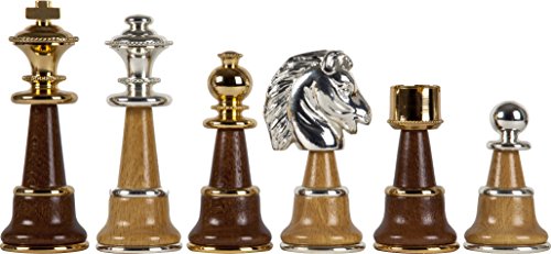 Juego de ajedrez de lujo con mesa de mármol italiana miniatura 3