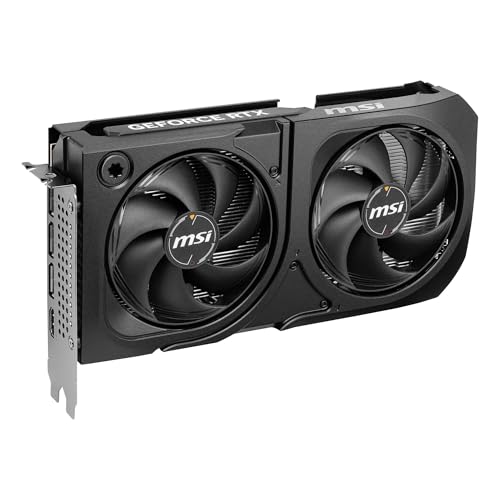 Image of MSI GeForce RTX 5060 Ti 16G Shadow 2X OC Plus Graphic Card - NVIDIA GeForce RTX 5060 Ti GPU, 16GB GDDR7 128-bit Memory, 28 Gbps, PCI Express Gen 5 x16 Interface, Upto 2602 MHz, STORMFORCE Fan