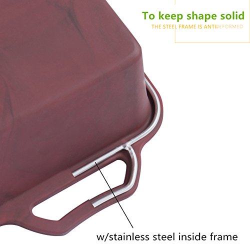 Teglia antiaderente in silicone con telaio in