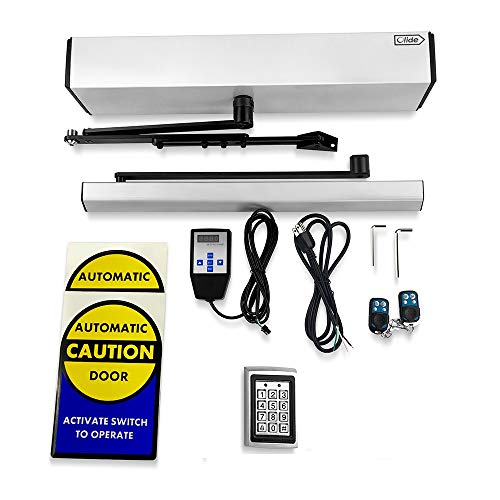 Olideauto Electric Door Opener,Exterior Door Operator Automatic With Access Keypad Metal Waterproof Material For Max Heavy Duty Door Weight 264Lbs Door Width 48" #TOP28