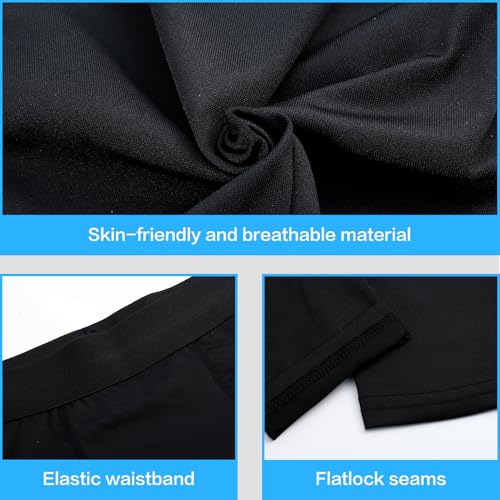 Blcculi 3 Pack Youth Compression Leggings Pants,Boys Compression Pants,Youth Athletic Tights for Basketball,Running,Football3