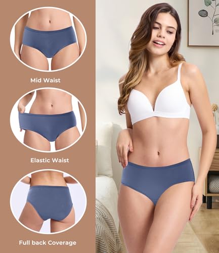 Womens Underwear Breathable Mesh Moisture-Wicking Briefs, Keeps You Cool, Soft & Lightweight Ladies Panties, 6-Pack4