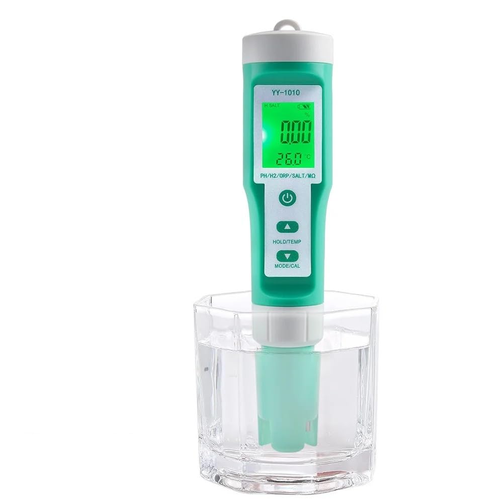 Medidor de PH Tds Tester Digital ORP EC Salinidad H2 SG Herramienta de Prueba de Agua | Instrumentos de prueba de resistividad de fertilizantes de solución de acuario Spa