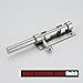 JQK Sliding Bolt Gate Latch, 6.3 Inch (Thick 2.4mm) Heavy Duty 304 Stainless Steel Barrel Bolt with Padlock Hole, Interior Door Latches Brushed Finish, DL300-BN