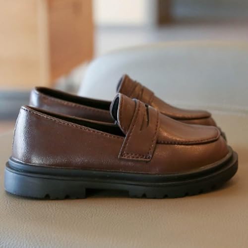 IWIHMIV Girls Dress Shoes Comfortable Casual Slip On Princess Party Wedding Platform Mary Jane Flat Shoes for Girls3