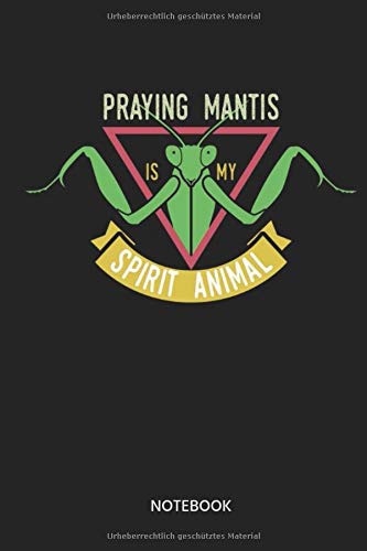 Preisvergleich Produktbild Praying Mantis Is My Spirit Animal Notebook: Notizbuch für Christen und Gläubige