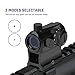 OTW Red Dot Sight,1x20mm 4 MOA Red Green Dot Sight Micro Scope
