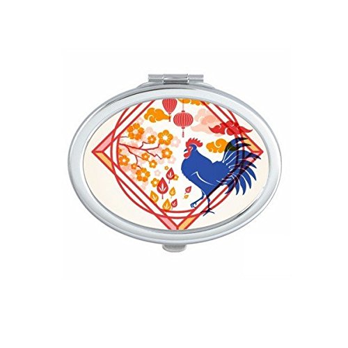 Miroir compact de maquillage illustration artistique du Nouvel An