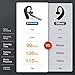 Kelazola Bluetooth Headset - Wireless Headset with Microphone 90 Days Standby/110 Hours Talktime, Bluetooth Earpiece for Cell Phone/PC Tablet/Laptop Computer, Headphones for Trucker/Driver/Business