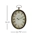 IMAX 27476 Toledo Clock - Oversized Antique Pocket Watch, Vintage Inspired Timepiece, Handcrafted Clock for Bedroom, Livingroom, Study Room. Wall Clocks