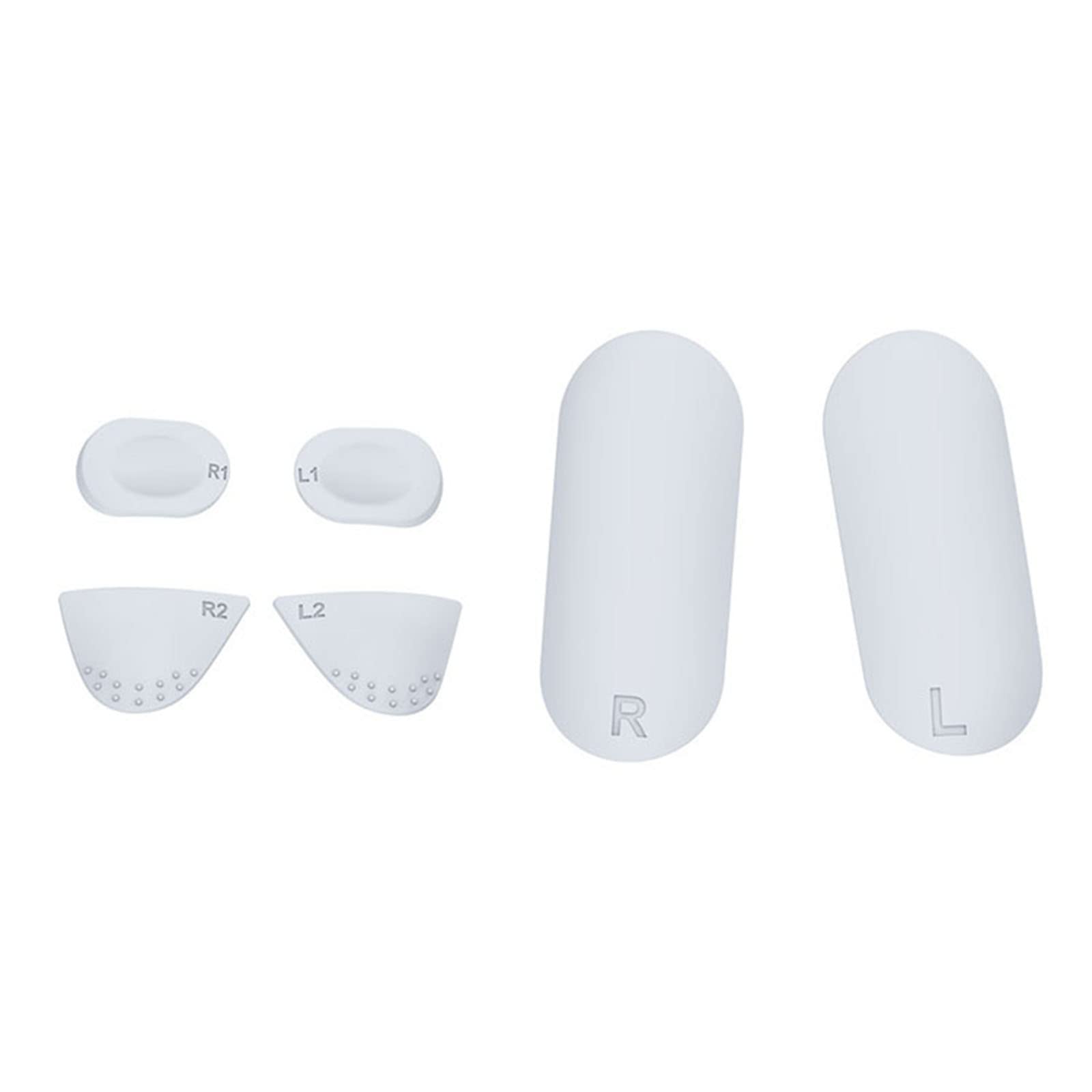Digicharge Siliconen Controller Grips Voor PS VR2 – Zacht, Antislip, Comfortabel, Wit (controllers Niet Inbegrepen)