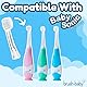 Brush-Baby Ersatzahnbürstenköpfe für BabySonic Elektrische Zahnbürste, Ersatzbürsten für Alter 18-36 Monate - 4er Pack