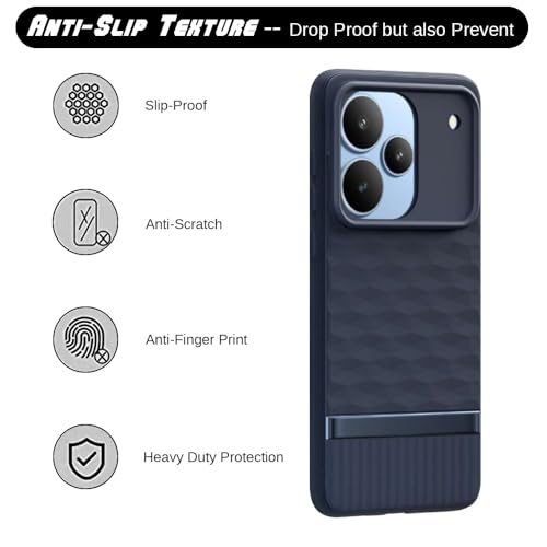 Image of Shockproof Case for Realme P4 5G | Full Camera Protection | TPU Flexible Back Cover for Realme P4 5G (Steel Blue)
