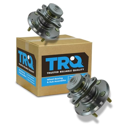 Image of TRQ Rear Left and Right Wheel Bearing and Hub Assembly Set 2 Piece Compatible with 2006-2009 Hyundai Sonata 2006 Kia Optima 4 Wheel ABS Brakes 5 Lug Wheels 2007-2008 Optima 2009-2010