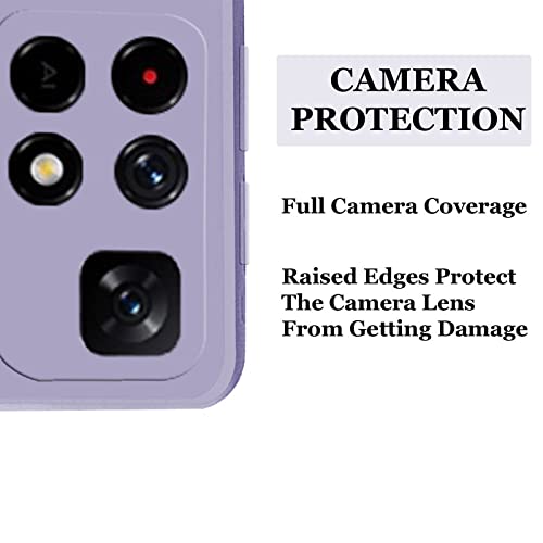 Image of A rtistque Liquid TPU Silicone Matte Shockproof Flexible with Camera Protection Soft Back Cover Case for Redmi Note 10T 5G / Poco M3 Pro 5G - Purple