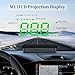 AZIJYV Heads Up Display for Cars,Windshield Speedometer Projector M1Green,Digital GPS Speedometer with Speed,Driving Direction,Overspeed Alarm Fatigued Driving,GPS Mode for All Vehicles