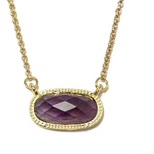 Buddha & Karma Crystal Pendant Necklace for Women | Genuine Green Gemstone with Copper Chain | Fine Jewelry | Spiritual Necklace for Luck, Prosperity & Positive Energy - Pack of 1