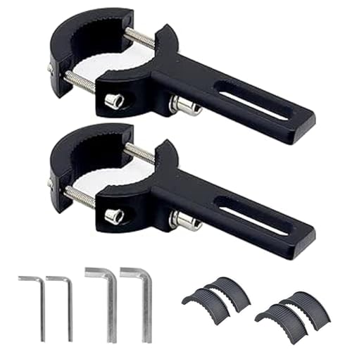 JOYOLA 2 Uds Soporte de Faro de Moto 16mm-40mm, Pinzas de Montaje de Luz, Soporte Faro Auxiliar, Para Parachoques Universal de Motocicleta