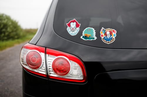 Image of Elektroplate IT Pennywise Creepy Clown Premium Dynamic Car Decal Set of 3