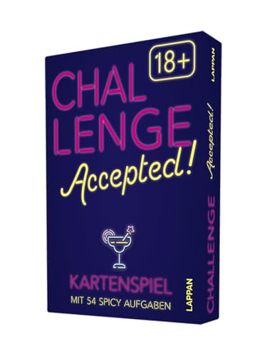 Challenge Accepted! 18+: Kartenspiel mit 54 spicy Aufgaben für deine Party | Fotoaufgaben, Trinkspiele und scharfe Wahrheit-oder-Pflicht-Karten | Partyspiel für Erwachsene ab 18