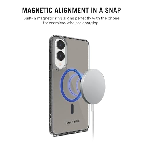 Image of DailyObjects Stride Clear 2.0 Magnetic Case Cover Compatible with Samsung Galaxy S25 Edge | Wireless Charging Slim Back Cover | 2 Layer Edge Protection & Shockproof