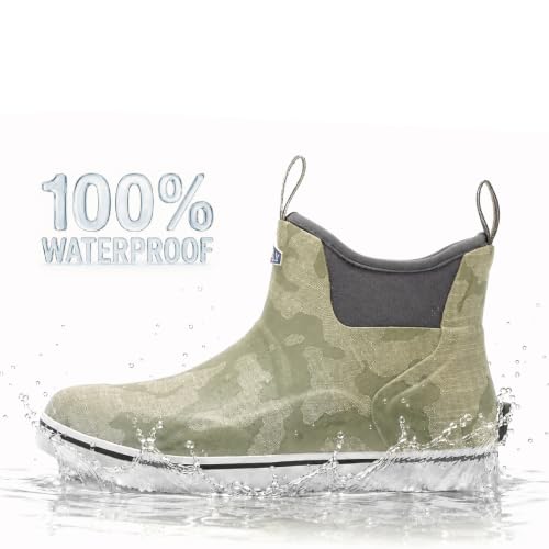 Image of SUREWAY Women's Deck Boots Professional Non-Slip Fishing & Ankle Deck Boot Waterproof Rain Boots