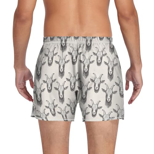 Laprad Boxer Shorts Breathable Boxer Briefs Soft Underwear Goat with Button Fly2