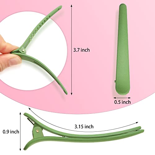 24 Pcs Hair Sectioning Clips Hair Clips For Styling Alligator Hair Barrettes Pins Plastic Duck Billed Alligator Hair Clips Duck Teeth Hair Accessory For Women With Container, 2.95 Inch #TOP1