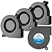 WINSINN Ventilador de 50 mm, 5 V, 5015, doble rodamiento de bolas, 50 x 15 mm, turbina sin escobillas, alta velocidad (paquete de 4 unidades)